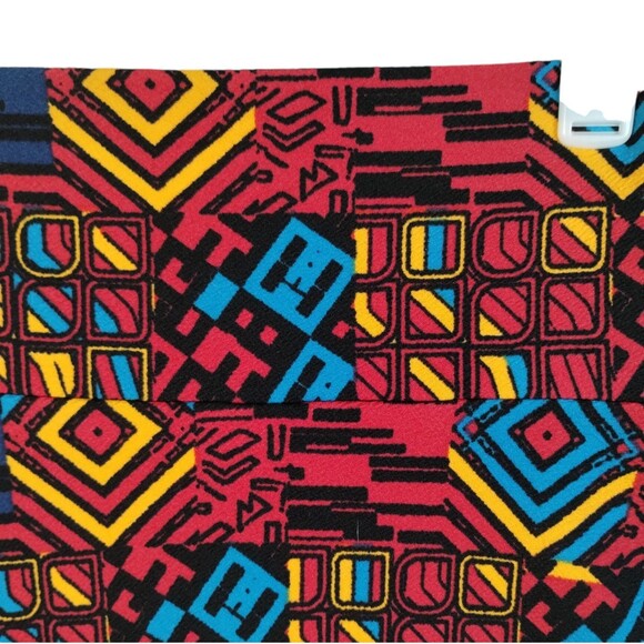 Circle Skirt Women's S Multicolor Knit Short Skater Graphic Bold Pull On - Picture 3 of 8